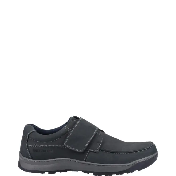 Image of Hush Puppies Mens Casper Velcro Slip On Casual Shoes - UK 6 Blue male ES3000NVY6