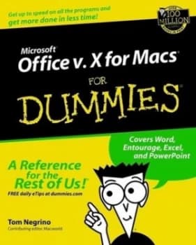 Image of Microsoft Office V.X for Macs for Dummies by Tom Negrino Book