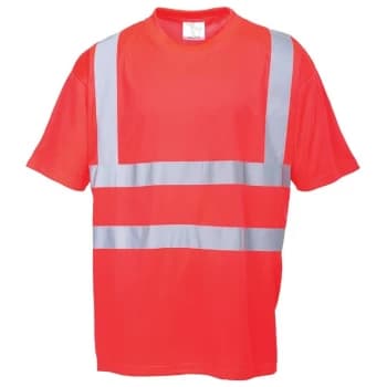Image of S478RERXXXL - sz 3XL Hi-Vis T-Shirt - Red - Portwest