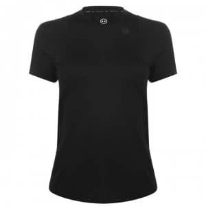 Image of Under Armour Rush Short Sleeve T Shirt Ladies - Black