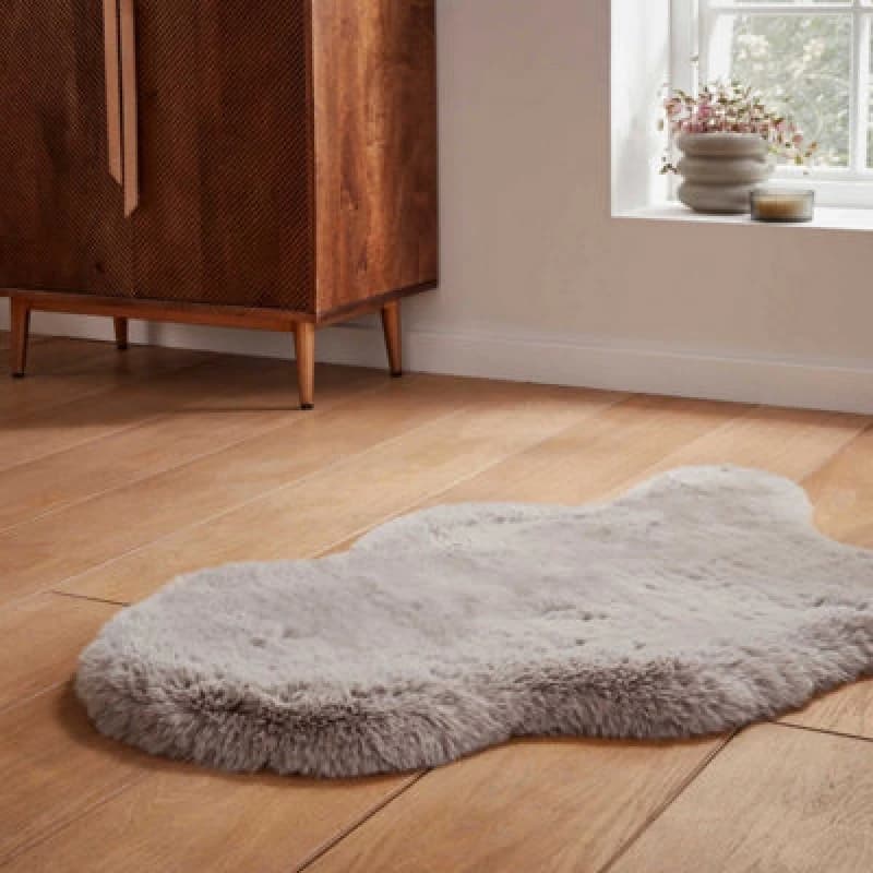 Image of Super Teddy Sheepskin Rug Silver