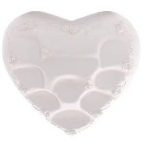 Image of White Heart Shaped Tiered Display Stand
