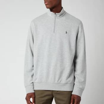 Image of Polo Ralph Lauren Mens Quarter Zip Jumper - Andover Heather - L