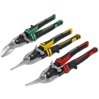 Image of AK69073 High Leverage Aviation Tin Snip Set 3pc - Sealey