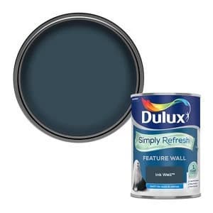 Image of Dulux Simply Refresh Feature Wall Ink Well Matt Emulsion Paint 1.25L