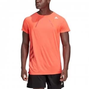 Image of adidas Mens Running Adizero Heat. Rdy T-Shirt - Solar Red