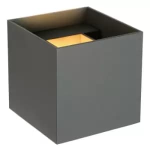 Image of Lucide XIO - Up Down Wall Light - LED Dim. - G9 - 1x4W 2700K - Grey