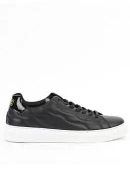 Image of Barbour International Glendale Lace Trainers - Black, Size 9, Men
