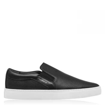 Image of Reiss West Slip On Trainers - Black