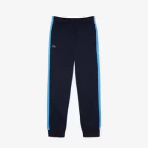 Image of Mens Lacoste SPORT Run-Resistant Tennis Trackpants Size 9 - 4XL Navy Blue / Blue / White