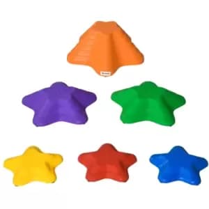 Image of Outsunny Six Piece Balance Stepping Stones Stackable Non-slip Obstacle Course