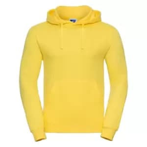 Image of Russell Colour Mens Hooded Sweatshirt / Hoodie (S) (Yellow)