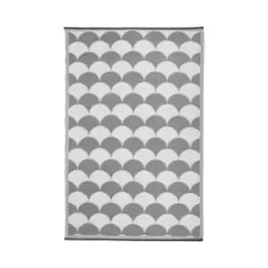 Image of Best for Boots Outdoor Reversible Graphical Garden Carpet - Beige/White