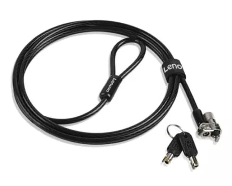 Image of Lenovo 4XE1L68273 cable lock Black 1.8 m 4XE1L68273