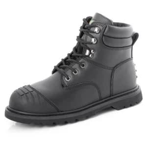 Image of Click Footwear Goodyear Welt Boot TPU Scuff Cap Leath Black 10.5 Ref