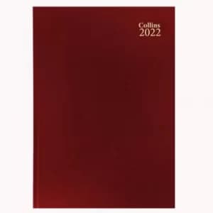 Image of Standard Desk 52 A5 Day To Page 2022 Diary Red 52.15-22