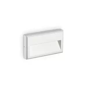Image of Febe LED Outdoor Rectangle Flush Wall Light White IP65, 3000K