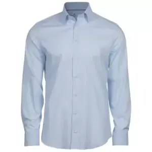 Image of Tee Jays Mens Luxury Stretch Long-Sleeved Shirt (XL) (Light Blue)