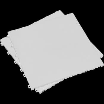 Image of Sealey Anti Slip Polypropylene Floor Tile White 400mm 400mm Pack of 9
