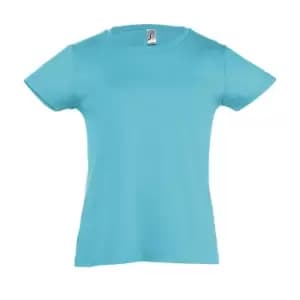 Image of SOLS Girls Cherry Short Sleeve T-Shirt (12yrs) (Blue Atoll)