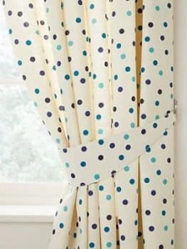 Image of Polly Polka Curtain Tie Back Pair
