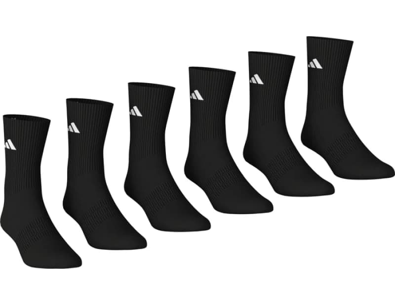 Image of Adidas Crew 6er Pack Socks Black L