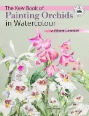Image of kew book of painting orchids in watercolour