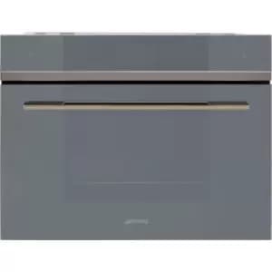 Image of Smeg Linea SF4104WVCPS WiFi Connected Built In Compact Electric Single Oven with added Steam Function - Silver - A+ Rated