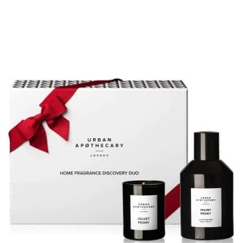 Image of Urban Apothecary Velvet Peony Home Fragrance Duo - 100ml Room Spray and 70g Candle