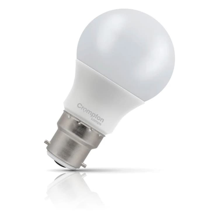 Image of Crompton Lamps LED GLS Light Bulb B22 7W (60W Eqv) Cool White 4000K Bayonet Thermal Plastic Opal