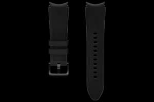 Image of Samsung Galaxy Watch4/Watch4 Classic Hybrid Leather Strap (S/M) in Black (ET-SHR88SBEGEU)
