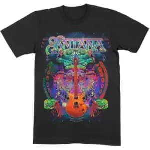 Image of Santana - Spiritual Soul Unisex Large T-Shirt - Black