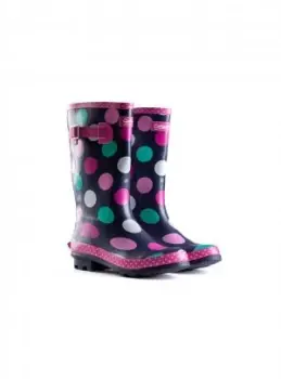 Image of Dotty Print Wellies - 8 Infant