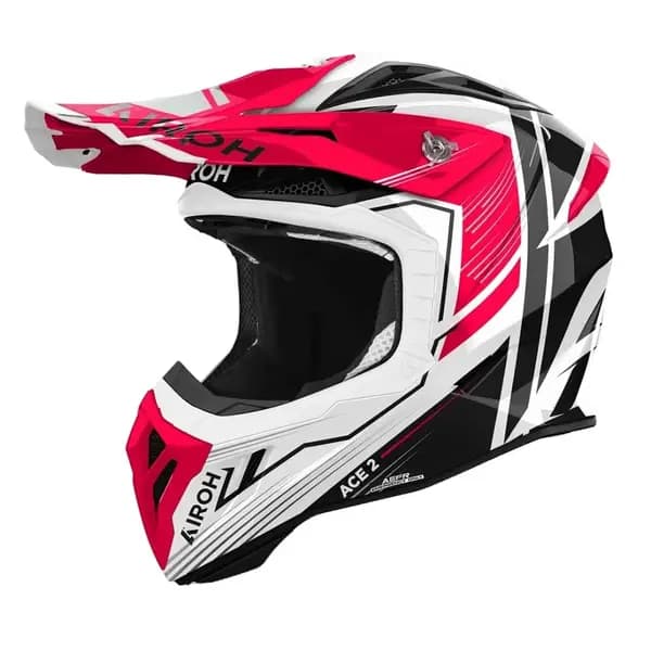 Image of Airoh Aviator Ace 2 Engine Red Gloss Offroad Helmet Size XL