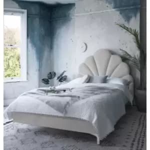 Image of Hendo Bed Double Plush Velvet Silver