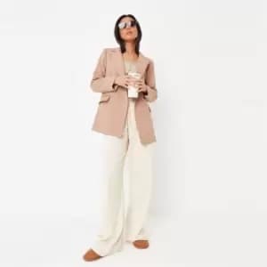 Image of Missguided Tall Loopback Wide Leg Joggers - Neutral