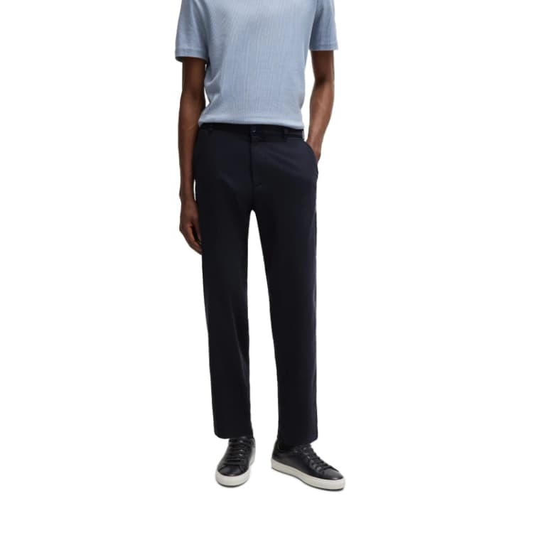 Image of Boss Mens C Perin Cw Straight Leg Trouser Dark Blue male 30