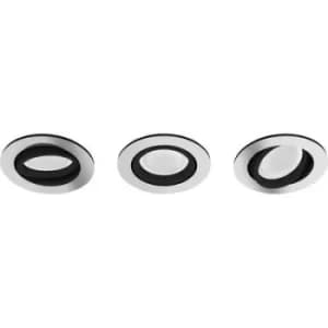 Image of Philips Lighting Hue LED ceiling light 871951434282800 Hue White Amb. Milliskin Einbauspot 3 flg. aluminium 3x350lm inkl. Dimmschalter GU10 15 W