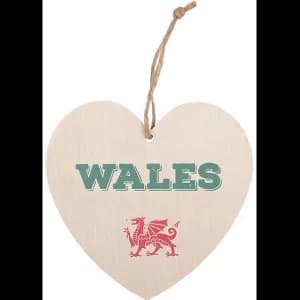 Image of Wales Welsh Hanging Heart Sign