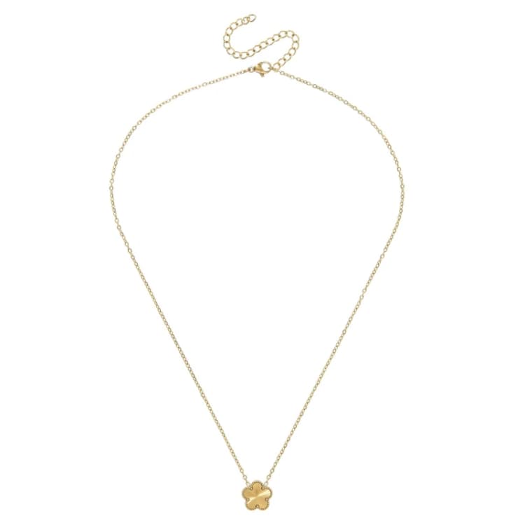 Image of Miso Clover Necklace - Gold Gold One Size