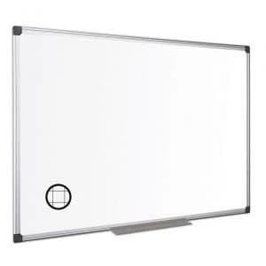 Image of Bi-Office Maya Gridded Magnetic Alu Framed WTbrd 60x45cm DD 45711BS