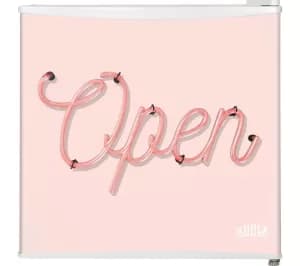 Image of Kuhla KTTF4GB-1025 43L Open Sign Pink Mini Fridge