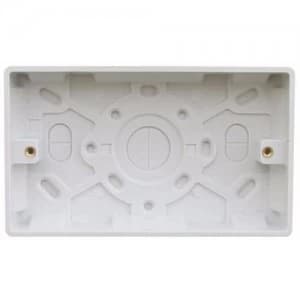 Image of ESR 2 Gang 25mm Double Surface Mounting Pattress Box