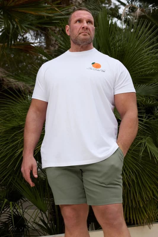 Image of BadRhino BadRhino Men Mens Chino Shorts in Pale Green Size: 52R Pale Green 52R Male 5063589033741
