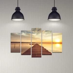 Image of 5DMDF-26 Multicolor Decorative MDF Painting (5 Pieces)