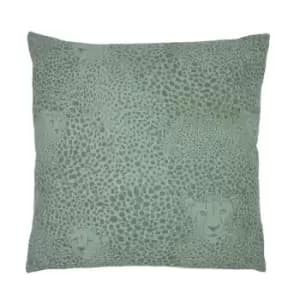 Image of Paoletti AOP Cheetah Cushion - Sage PF