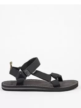 Image of Barbour Hillman Sandal, Black, Size 12, Men