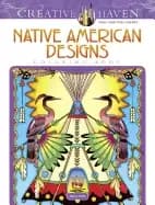Image of adult coloring native american designs coloring book
