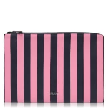 Image of Jack Wills Brunswick Tech Case - Pink Navy Strip