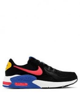 Image of Nike Air Max Excee Trainer - Black/Red/Blue, Size 12, Men